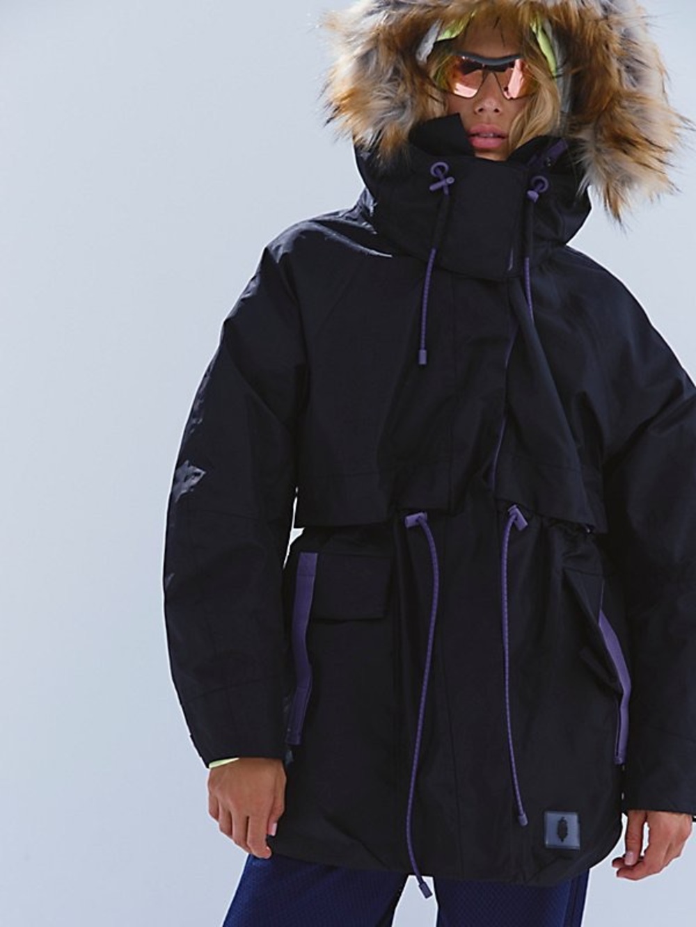 NWT FREE PEOPLE MOVEMENT Cloud Cover Outer Shell Jacket | Black MSRP $348